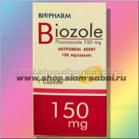 Противогрибковый препарат Biozole: Цвет: https://shop.siam-sabai.ru/index.php?route=product/product&path=41_132&product_id=2007
Модель: Boifarm Biozole Fluconazole 150 mg 1 capsule Наличие: Есть в наличии Вес брутто: 10.00 г

Противогрибковый препарат Biozole Boifarm Biozole Fluconazole 150 mg 1 capsule Противогрибковый аптечный препарат Biozole, содержащий в составе притивогрибковый агент Флуконазол 150 мг в 1 капсуле. Флуконазол является противогрибковым препаратом, активно борющимся с возбудителем молочницы. Данный препарат на сегодняшний день – одно из сильнейших противогрибковых средств широкого спектра действия. Действие этого лекарства основано на том, что оно угнетает ферменты грибка, обеспечивающие этому возбудителю заболевания полноценное питание и способствующие его росту и размножению. Прием флуконазола приводит к гибели грибка и быстрому восстановлению здоровой микрофлоры слизистой. Состав: В 1 капсуле содержание флуконазола составляет 150 мг Форма выпуска: Капсулы для приёма внутрь, 1 штука в упаковке. Фармакологическое действие: Противогрибковое средство Перед приемом требуется консультация врача  