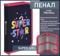 Пенал 1 секционный большой SUPER GIRL, 190х90 мм, Soft-touch: Размер Д/Ш/В (см): 19*11*3; Вес (гр) ~: 56
Пенал 1 секционный большой SUPER GIRL, 190х90 мм, Soft-touch
Односекционный большой пенал Schoolformat — удобный и практичный школьный аксессуар, который позволяет поддерживать идеальный порядок в сумке или рюкзаке и на рабочем столе. Надежная молния оснащена брендированным бегунком.
Пенал выполнен из ламинированного картона, оснащен молнией, легко открывается и закрывается, защищает содержимое от повреждений и потери презентабельного вида. Его легко постоянно носить с собой, чтобы к необходимым принадлежностям всегда был быстрый доступ.
Размер Д/Ш/В (см)	19*11*3
Вес (гр) ~
56