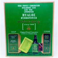 Набор Гиалуроновая сыворотка + мыло с алое и гиалуронкой от Мадам Хенг: Цвет: https://shop.siam-sabai.ru/index.php?route=product/product&path=63_144&product_id=2010
Производитель: Madame Heng Модель: Set Madame Heng HYaloe hydropower soap 80 gr/serum 30 ml Наличие: Есть в наличии Вес брутто: 250.00 г

Набор Гиалуроновая сыворотка + мыло с алое и гиалуронкой от Мадам Хенг  Madame Heng HYaloe hydropower soap 80 gr + serum 30 ml Концентрированная сыворотка плюс увлажняющее нежное мыло для люкс ухода за кожей лица с силой трех омолаживающих компонентов – гиалуронка, алое вера и липопротеиновый комплекс, для сбалансированного увлажнения, упругости и молодости кожи от тайского производителя Мадам Хенг. Тайская марка Мадам Хенг существует с 1949 г. и за более чем 60 лет работы зарекомендовала себя как производитель эффективных лечебных средств по уходу за кожей с натуральным составом.  Омолаживающий кожу результат после использования концентрированной сыворотки и мыла Мадам Хенг не заставит себя долго ждать, очевидным будет: Уменьшение морщин Супер увлажнение кожи, ровный красивый тон кожи, упругость и свежесть Сужение пор, заживление прыщиков и ранок Сосудистая сеточка (купероз) станет менее заметной Объем гиалуроновой сыворотки для лица Мадам хенг 30 мл , произведено в Таиланде Вес ароматного мыла Мадам Хенг с алое вера и гиалуронкой 80 грамм. Способ применения гиалуроновой сыворотки Мадам Хенг Hyaloe: Очистить кожу, умывшись мылом с алое и гиалуронкой из набора Наносить на чистую кожу 1-2 капли сыворотки, и равномерно распределить по всей поверхности кожи лица  