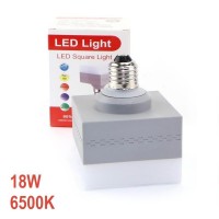 Лампа LED со стандартным цоколем 18W 6500K: Цвет: https://i-99.ru/catalog/elektrotovary/lampa_led_so_standartnym_tsokolem_18w_6500k/
Размер Д/Ш/В (см): 9*9*11; Вес (гр) ~: 124
Лампа LED со стандартным цоколем 18W 6500K
Энергосберегающая лампа, прекрасно подойдет для домашних и уличных светильников.
Лампа имеет оригинальный дизайн - квадратная форма
Высокоэффективная и яркая лампа, 18W 6500К, АС 170-265V
Размер Д/Ш/В (см)	9*9*11
Вес (гр) ~
124