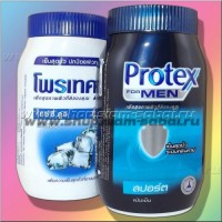 Дезодорированный тальк для мужчин Protex: Цвет: 140 грамм (+105 Руб.); 50 грамм
вариант: белый  Экстра Холод  черный  for men
Модель: Protex powder for men Наличие: Есть в наличии Вес брутто: 100.00 г

Дезодорированный тальк для мужчин Protex Protex powder for men Перфорированный тальк для тела с антибактериальным и холодящим эффектами с приятным благородным «мужским» ароматом от тайского бренда Protex. Два варианта ароматов талька для мужчин Protex: Дезодорированный тальк Protex for men с древесным мужским ароматом – черная упаковка Тальк для тела «Экстра холод» с сильным охлаждающим эффектом – белая упаковка Способ применения талька Protex: Небольшое количество талька растереть в ладонях и нанести на тело, особенно на те участки, которые больше всего потеют – спина, подмышки, ладони, а также на ступни ног для предотвращения возникновения неприятного запаха. Два варианта объема талька для мужчин Protex: 50 грамм 140 грамм