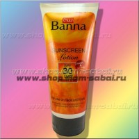 Тайский крем Banna для усиления загара с защитой от солнца SPF50PA++ 200 мл: Производитель: Banna Модель: Banna Sunscreen Lotion SPF30 PA+++ Наличие: Есть в наличии Вес брутто: 240.00 г

Крем Banna с защитой от солнца SPF30PA+++ 200 мл Banna Sunscreen Lotion SPF30 PA+++ Тайский легкий крем - лосьон для красивого и ровного загара с высоким уровнем защиты от всех видов солнечного излучения SPF30PA++ для лица и для тела. Крем для усиления загара и защиты от солнца способствует комфортному, быстрому и самое важное - безопасному получению желанного равномерного красивого бронзового оттенка кожи. Тайский крем для загара с защитой от солнца SPF30PA++ имеет очень легкую, совершенно нелипкую консистенцию, моментально впитывается и дополнительно увлажняет, и ухаживает за кожей лица и тела. Произведено в Таиланде, объем крема для загара с защитой от солнца 200 мл.  