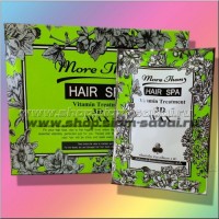 Лечение волос воском и витаминами за 1 минуту, тайская экспресс маска 3D Wax: Цвет: https://shop.siam-sabai.ru/index.php?route=product/product&path=65_67&product_id=1594
Модель: Hair SPA Vitamin Tretment 3D Wax Наличие: Есть в наличии Вес брутто: 35.00 г

Лечение волос воском и витаминами за 1 минуту, тайская экспресс маска 3D Wax More Than Hair SPA Vitamin Tretment 3D Wax Витаминная восковая маска – «одноминутка» для моментального «оживления» сухих обесцвеченных окрашенных волос с секущимися кончиками - это экспресс метод лечения тусклых безжизненных волос в домашних условиях от тайского производителя кератиновой маски для волос. Маска для волос 3D Wax Vitamin содержит в составе концентрат очень важного строительного материала для волоса – белок кератин, который в итоге и дает видимый глазу красивый эффект тяжелых блестящих гладких сияющих здоровьем волос. Плюс данная экспресс маска для волос содержит в составе воск, который и обеспечивает шикарный эффект ультра блеска для волос сразу после первого же применения маски. Эта тайская маска – «одноминутка» для лечения волос воском, витаминами и кератином очень эффективна, и что самое важное – чрезвычайно удобна в домашнем использовании, и заменит собой дорогие салонные кератиновые и ламинирующие процедуры для лечения волос. Достоинства витаминной восковой маски 3D Wax Vitamin для кератинового лечения волос: Маска идеально подходит для поврежденных волос, для обесцвеченных, сухих и секущихся волос Маска кератиновое лечение с воском и витаминами станет спасением после неудачных экспериментов с сильным повреждением волос – химической завивки, выпрямления, обесцвечивания, интенсивного окрашивания Интересный момент маски 3D Wax Vitamin – чем более сильно повреждены волосы, тем заметнее и выраженнее будет эффект после одной процедуры Маска 3D Wax Vitamin, которая используется сразу после окрашивания волос, даст защиту яркости цвета, восковая оболочка на волосяном стержне предотвратит вымывание красящего пигмента, и новый цвет волос сохранится дольше Кератиновая восковая маска устранит секущиеся кончики и излишнюю пушистость и непослушность волос, прическа долго будет оставаться ровной и гладкой Восковая витаминная маска одноминутка для волос дает даже тонким волосам видимость объемных, густых, тяжелых прядей Способ применения кератинового лечения для волос: После мытья головы или после хим завивки, окрашивания нанести маску 3D Wax Vitamin по всей длине волос на 1 минуту Смыть водой Произведено в Таиланде, объем маски 3D Wax Vitamin для волос 30 мл.  