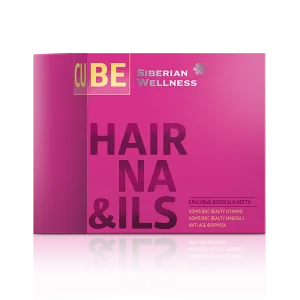 3D Hair & Nails Cube: Цвет: http://ru.siberianhealth.com/ru/shop/catalog/product/500571/
Бьюти-комплекс содержит максимально сбалансированный комплекс витаминов, минералов и полезных веществ для питания, роста, обновления и укрепления кератиновых структур волос и ногтей. \t Главные витамины красоты, включая биотин, фолиевую кислоту и другие витамины группы В, необходимы для питания и обновления кератиновых структур волос и ногтей. \t Бьюти-минералы улучшают внешний вид волос и ногтей, делают их более крепкими и здоровыми. \t Генистеин запускает процесс обновления клеток кожи благодаря выработке коллагена и эластина, ставит надежный антиоксидантный щит, предотвращая преждевременное старение, поддерживает здоровье и красоту волос и ногтей. \t Экстракт хвоща помогает восстановить и укрепить структуру волос.