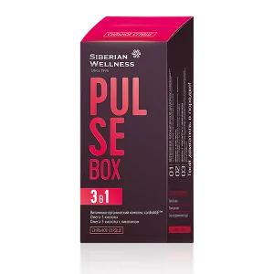 Pulse Box / Пульс бокс: Цвет: http://ru.siberianhealth.com/ru/shop/catalog/product/500443/
Твой двигатель работает как часы PULSE Box Dзащита сердца и сосудов от преждевременного старения Всего пять секунд в день помогут сохранить сердце сильным а сосуды ampndash крепкими  Жителям мегаполисов  Спортсменам и любителям фитнеса  Людям с высокими физическими нагрузками и скудным рационом питания  Всем кто регулярно испытывает стресс и живет в напряженном ритме Нейтрализация гомоцистеина Уникальный витаминноорганический комплекс cardioAGEamptrade ampndash усовершенствованный вариант тетрады Моррисона триметилглицин фолацин пиридоксин и цианокобаламин Улучшенная формула эффективно нейтрализует гомоцистеин повреждающий поверхность сосудов и способствующий оседанию вредного холестерина Укрепление сосудов Омега кислоты укрепляют стенки сосудов уменьшают вязкость крови и снижают уровень вредного холестерина низкой плотности Антиоксидантная защита Ликопин оказывает мощное антиоксидантное действие предотвращает окисление вредного холестерина и образование свободных радикалов