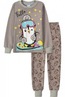 Пижама на девочку (1-4 года) №ИБSM539-1: Стильная и уютная пижама для девочек, изготовленная из мягкого и дышащего материала. Этот комплект идеально подойдет для комфортного сна и домашнего времяпровождения.