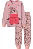 Пижама на девочку (1-4 года) №ИБSM539-2: Стильная и уютная пижама для девочек, изготовленная из мягкого и дышащего материала. Этот комплект идеально подойдет для комфортного сна и домашнего времяпровождения.