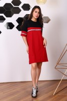 М708 Платье с лампасами: Цвет: http://modniydom37.ru/m708-plate-s-lampasami-r-42-56-sostav-92-hlopok-8-elastan-2106
