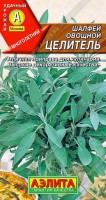 Шалфей овощной Целитель ,2г: Многолетнее пряно-ароматическое растение. Период от всходов до первого сбора листьев 40-45 дней. Кусты хорошо облиственные, высотой 60-80 см, массой 260-270 г. Листья, молодые побеги и соцветия используют в свежем и сушеном виде в кулинарии и в медицинских целях при простуде. Растения высокодекоративные, украсят и цветник и огород. Вредителями и болезнями не повреждаются, отлично зимуют. Урожайность зелени 3,3-3,5 кг/м2.