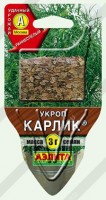 Укроп Карлик 3г: Кустовой компактный сорт. Раннеспелый, от всходов до уборки зелени 25-35 дней. Листья с высокой ароматичностью. Товарная урожайность при уборке на зелень 2 кг/м2, на специи – 3,2 кг/м2. Сорт пригоден для горшечной культуры.