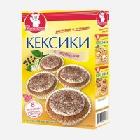 Кексики с черемухой 200г: Кексики выпекаются в бумажных формочках, вложенных в упаковку. Эта забавная выпечка с добавками пользуется неизменным успехом у детей. Делать кексики легко и увлекательно! *** В комплект входят 16 формочек.