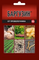 Баргузин 30г Проволочник, садовые муравьи (1/150шт) ВХ: Цвет: http://sibsortsemena.ru/catalog/08_sredstva_zashchity_rasteniy/sredstva_ot_nasekomykh_vrediteley/barguzin_30g_provolochnik_sadovye_muravi_1_150sht_vkh/
"Баргузин" - от проволочника Инсектицид (Баргузин), гранулы (диазинон 100 г/кг) Способ применения: гранулы препарата рассеивают на поверхности почвы вручную или с помощью садовых инструментов для внесения гранул. Затем рыхлением заделывают в почву на глубину 2-3 см. -Эффективен против почвообитающих насекомых-вредителей, в том числе проходящих промежуточные стадии развития в почве; -Незаменимый препарат для борьбы с проволочником и садовыми муравьями; -Имеет высокую скорость воздействия; - Продолжительный период защитного действия; - Удобная препаративная форма, что позволяет четко дозировать необходимые нормы применения.     