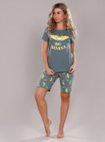 П849 Пижама женская с шортами "Банан": Цвет: http://modniydom37.ru/p849-pijama-jenskaya-s-shortami-quot-banan-quot-2436
кулирка 42-52,Состав:-100 % хлопок