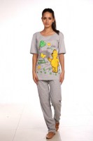 Пижама Тэдди МКД 68Б: Цвет: http://modniydom37.ru/pijama-teddi-mkd-68b-1803
МКД 68Б Костюм домашний кулирка, печать "Мишка" (футболка + брюки) 40-58