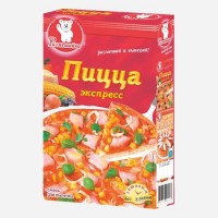 Пицца экспресс 250г: Тесто на эту пиццу заводится без дрожжей, поэтому не нужно тратить время на расстойку. Это не только быстро, но и очень просто. Тесто пластичное, получается даже у тех, кто готовит в первый раз. Его нужно тонко раскатать, как на европейскую пиццу.