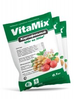 VitaMix-Картофельный 100гр, комплексное удобрение (1/50шт) БМ: Цвет: http://sibsortsemena.ru/catalog/07_udobreniya/vodorastvorimye_udobreniya/vitamix_kartofelnyy_100gr_kompleksnoe_udobrenie_1_50sht_bm/
ВитаМикс Картофельный - водорастворимое комплексное удобрение с микроэлементами для подкормки картофеля. Содержит: азота (N) - 10%, фосфора (P2O5) - 14%, калия (К2О) - 30%, магний (Mg) - 2%, Сера (S) - 1% + микроэлементы бор (В), медь (Cu), марганец (Mn), цинк (Zn), железо (Fe), молибден (Mo). Удобрение вносится путем полива при посадки (в лунку), в период вегетации, при окучивании и в качестве внекорневой подкормки. Опрыскивать лучше утром или вечером, либо в пасмурную безветренную погоду.