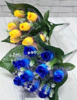 Искусственные цветы букет 38 см 9 голов: указываем в комментарии к заказу нужный цвет, по возможности учту пожелания  38 см 9 голов