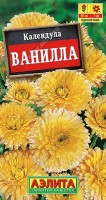 Календула Ванилла 0,3г: Обильноцветущий сорт с крупными, густомахровыми соцветиями ? 6-7 см. Кусты мощные, ветвистые, высотой 50- 60 см, растут быстро. Цветение раннее и продолжительное, с июня до осени. Растения неприхотливые, холодостойкие, устойчивые к болезням и вредителям. Широко используются для оформления различных цветников, в лекарственных садиках и мавританских газонах. Подходят для срезки.