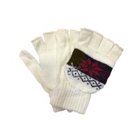 Перчатки-варежки женские "Анфия" №Y-7: цвет : сливки; бежевый