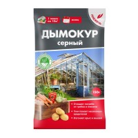 Дымокур серный 300 гр (1уп-/22шт) (БМ): Цвет: http://sibsortsemena.ru/catalog/08_sredstva_zashchity_rasteniy/sredstva_ot_bolezney/dymokur_sernyy_300_gr_1up_22sht_bm_/
Высокоэффективное средство для обработки пустых теплиц, погребов и подвалов (вне жилых помещений), овощехранилищ, парников и оранжерей с целью уничтожения бактериальных инфекций, плесени, гребков и насекомых-вредителей. Уменьшает влажность в обрабатываемых помещениях, изгоняет крыс и мышей.