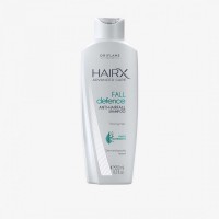 Шампунь против выпадения волос HairX, 250 мл.: https://www.oriflame.ru/products/product?code=35926
Шампунь подходит как для мужчин, так и для женщин. Бережно очищает волосы и кожу головы, предотвращая выпадение.
Очищает кожу головы и волосы. 
С технологией TriActivate. 
Мягкая пенящаяся формула.