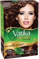 Dabur Vatika Naturals Henna Hair Colours (Dark Brown) 60g / Краска для Волос на Основе Натуральной Хны (Темно-Коричневый) 60г: Цвет: https://opt-india.ru/catalog/kraska_dlya_volos/dabur_vatika_naturals_henna_hair_colours_dark_brown_60g_kraska_dlya_volos_na_osnove_naturalnoy_khny_/
Бренд: Dabur-Vatika
Dabur Vatika Naturals Henna Hair Colours (Dark Brown) 60g / Краска для Волос на Основе Натуральной Хны (Темно-Коричневый) 60г •  Краска Dabur VATIKA Naturals темно-коричневая для волос на основе натуральной хны. •  Отборная хна с плантаций Раджастана Индии, обогащенная аюрведическими травами используется для окрашивания волос.  Для быстроты окрашивания волос и придания им устойчивого цвета в хну добавлены ингридиенты. Волосы окрашиваются в cияющий коричневый цвет, а натуральные травы и хна, питают и укрепляют волосы по всей длине, делая густыми и пышными, а прическу – обьемной.   •  Уже после 2 – 3 применений хны с аюрведическими травами волосы укрепляются, становятся гладкими, шелковистыми, блестящими, приобретают яркий насыщенный цвет. Оттенок лучше всего подбирать максимально близкий к Вашему цвету волос.   •  Способ применения:  Необходимое количество хны залить горячей водой не ниже 90 градусов. Тщательно смешать до сметанообразного состояния. Дать настояться 10 минут и равномерно нанести на предварительно вымытые и высушенные волосы. Покрыть волосы полиэтиленовой шапочкой и обернуть голову полотенцем. Краску держать на волосах 40 – 60 минут. Дольше 60 минут краску держать на волосах нельзя, так как в составе присутствуют химические ингредиенты! Чем дольше держать краску на волосах, тем темнее получается цвет.   •  После того, как время окрашивания истекло, следует тщательно промыть волосы теплой проточной водой до тех пор, пока вода, стекающая с них, не станет абсолютно чистой.   •  Цвет хны углубляется и устанавливается полностью на 3-й день после окрашивания.   •  Обязательно используйте вложенные перчатки и шапочку, так как кожа от хны окрашивается и долго не смывается!   •  После окраски хной, не стоит окрашивать волосы химическими красителями и подвергать их химическим процедурам (завивкам или выпрямлениям).   •  Состав: Lawsonia Inermis (хна), Indigofera Tinctoria (индигофера тинктория), Gardenia jasminoides (гардения жасмовидная), Salvia Officinalis (шалфей лекарственный), Malva Sylvestris (мальва лесная), Carthamus Tinctorius (сафлор красильный), Para Phynylene Diamine(р-фенилендиамин), Citric asid (лимонная кислота), Barium Peroxide (перекись бария), Magnesium Carbonate (магния карбонат).  