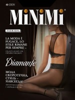 MINIMI DIAMANTE 40 mineral 3: Цвет: https://xn----7sbbavpdoccqvc6br3o.xn--p1ai/index.php/kolgotkichulkinoskigolfyprochie/minimi-diamante-40-mineral-3-detail
Полуматовые прозрачные колготки плотностью 40 ден, создающие эффект обнаженной кожи (nudo), с элегантным ажурным поясом, комфортным плоским швом и гигиеничной ластовицей. Ступня модели формованная.
Состав:
Полиамид 82%, Эластан 18%