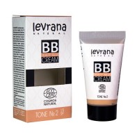 ВВ-крем тон №2, SPF 15 Levrana: ВВ-крем Levrana на 100 % состоит из натуральных ингредиентов, обладает лёгкой текстурой и удобен в нанесении. 
Он хорошо выравнивает кожу и маскирует несовершенства. Свежий и естественный тон без эффекта маски.