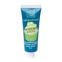 Маска несмываемая "Matcha latte" Neo Care: Цвет: https://4fresh.ru/products/neca0015
СОСТАВ: Aqua (Вода), Prunus amygdalus Dulcis Oil (Масло миндальное), Aloe Barbadensis Leaf Juice* (Алоэ вера сок), Glycerin (Глицерин), Glyceryl Stearate Citrate (Растительный эмульгатор), Leen seed oil (Масло льняное), Camelina sativa Seed Oil (Масло рыжика), Cetyl Alcohol (Цетиловый спирт), Rosa Canina Fruit Oil (Масло шиповника), Mangifera indica seed butter (Масло манго), Benzyl Alcohol (Бензиловый спирт), Camellia Sinensis leaves powder (Матча), Xanthan gum (Ксантановая камедь), Aroma (Натуральная отдушка), Sodium Benzoate (Натрия бензоат), Tocopherol (Витамин Е), Mentha Arvensis Oil (Эфирное масло мяты), Lactic acid (Молочная кислота), Menthol (Ментол), Eleutherococcus sent. Extrtract (Экстракт элеутерококка). *Активные компоненты. Анализ состава beta Понравился Анализатор состава? Оставьте отзыв
Насыщенный зелёный чай с тягучим терпким послевкусием, сладкими молочно-ванильными нотками и мятой – то, что надо, чтобы успокоиться, привести мысли в порядок и побыть наедине с собой.  
Несмываемая маска с органическим японским чаем матча будет работать на интенсивное восстановление, пока ты спишь. Подойдёт для выравнивания цвета кожи и предотвратит появление пигментных пятен. 
Матча эффективно борется с бактериями, провоцирующими появление прыщей и акне, снимает покраснение и воспаления. Маска обладает хорошими антисептическими свойствами, придаёт коже упругость, разглаживает. Особая забота за сухой и чувствительной кожей.