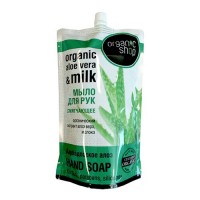 Мыло жидкое "Барбадосское алоэ" Doypack Organic Shop: Цвет: https://4fresh.ru/products/orga0261
СОСТАВ: Aqua with infusion of Organic Aloe Barbadensis Leaf Juice (органический экстракт алоэ вера), Milk (молоко); Cocamidopropyl Betaine, Glycerine, Lauryl Glucoside, Benzyl Alcohol, Benzoic Acid, Sorbic Acid, Sodium Chloride, Citric Acid, Parfum.
Производитель: Organic Shop Россия
Способ применения: Небольшое количество мыла нанести на влажную кожу, вспенить, смыть водой.
Сроки и условия хранения: Срок годности: 36 месяцев.
Смягчающее мыло для рук на основе органического экстракта алоэ вера и молока восстанавливает и увлажняет кожу, насыщает питательными веществами, успокаивает её, придавая ощущение невероятной мягкости, нежности и чистоты.