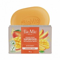 Мыло с баттером манго BioMio, 90 г: Натуральное веганское мыло BioMio Superfood очищает кожу без чувства стянутости. В составе мыла — баттер манго. Это твердое масло с насыщенными жирными кислотами интенсивно увлажняет кожу и восстанавливает ее защитный барьер.

Эфирное масло апельсина поднимает настроение. Ионы серебра оказывают мягкий антибактериальный эффект. Почувствуйте тропическую свежесть и тепло солнечных лучей с ярким ароматом спелого манго!
состав:
Натриевые соли жирных кислот пальмового масла, натриевые соли жирных кислот пальмоядрового масла, вода, глицерин, масло манго, токоферол, эфирное масло апельсина, цитрат серебра, лимонная кислота, хлорид натрия, натуральная отдушка, пигмент минерального происхождения CI 77891, краситель CI 15510, тетранатрия этидронат, линалоол*, лимонен*.

* - компонент натурального эфирного масла и натуральной отдушки.