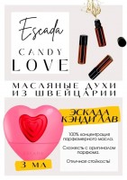 ESCADA / CANDY LOVE: Цвет: http://get-parfum.ru/products/escada-candy-love
Есть в наличии

Candy Love Escada- аромат для женщин.
Основные аккорды: ванильный, сладкий, фруктовый, лактонный, розовый.
Ноты аромата: Засахаренное яблоко; Роза; Взбитые сливки и Ваниль.
Эскада Кенди Лав- это яблоко+красная смородина с легкими сливками. Веселенький, жизнерадостный. Ванильно, сладко, радостно, по-новогоднему.
GET PARFUM - магазин ароматных, высококачественных масляных духов из Швейцарии. Парфюмерные композиции, в которых 100% содержание масел. Без спирта. Стойкость на высшем уровне. Формат мини парфюма удобно брать с собой. Парфюм во флаконе в виде ролика. Минимальный расход. Купить масляные духи известных брендов можно у нас. Переходи в наш магазин и выбирай! Масляные духи, как и распив / отливант - это отличный подарок на Новый год, День Рождения и любой другой праздник. Порадуй любимого человека духами по мотивам популярных брендов в миниатюре.