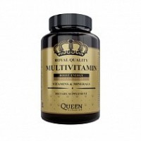 Мультивитамины и минералы Queen Vitamins, 60шт: Цвет: https://4fresh.ru/products/quvi0005
СОСТАВ: Дикальций фосфат, наполнитель: микрокристаллическая целлюлоза, оксид магния, L-аскорбиновая кислота, никотинамид, фумарат железа, DL-альфа-токоферол, стабилизатор: гидроксипропилметилцеллюлоза; ретинилацетат, декспантенол, сульфат марганца, оксид цинка, L-селенометионин, агенты антислеживающие: магниевые соли жирных кислот, диоксид кремния; холекальциферол, лютеин, цианокобаламин, сульфат меди, пиридоксина гидрохлорид, рибофлавин, тиамина гидрохлорид, агент влагоудерживающий: глицерин; филохинон, пиколинат хрома, йодид калия, молибдат натрия, глазирователь: карнаубский воск; фолиевая кислота, D-биотин.
Бренд: Queen Vitamins Латвия
Страна производства: Латвия
Способ применения: Лицам старше 18 лет и детям от 14 лет - по 1 таблетке в день.
Мультивитамины и минеральные вещества для нормального функционирования органов.
Для развития и роста организма;
для зрительных и кровеносных процессов;
для повышения сопротивляемости организма инфекциям. 
Минералы - неорганические вещества в человеческом, животном и растительном организме. Они необходимы для развития жизненно важных процессов в организме.
Наиболее известные минералы: Кальций (необходим для процесса пищеварения, для мышечных сокращений, регулирования сердечной деятельности, улучшения свертывания крови, участвует в процессах передачи нервных импульсов).
Фосфор (участвует в процессах обмена углеводов, белков и жиров).
Железо (участвует в синтезе гемоглобина).
Фтор (незаменим в формировании костей и зубов).
Натрий (необходим).