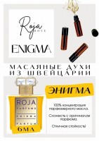 Dove Enigma / Roja Dove: Есть в наличии

Enigma Roja Dove ( Роже Дав Энигма) - это аромат для женщин, он принадлежит к группе восточные цветочные.
Основные аккорды: пудровый, ванильный, древесный, розовый, сладкий, цветочный, фруктовый, желтые цветы, ирис, цитрусовый.
Верхние ноты: Персик, Нероли и Бергамот; средние ноты: Роза, Гелиотроп, Иланг-иланг, Жасмин и Герань; базовые ноты: Ваниль, Корень ириса, Мускус, Серая амбра, Сандал и Пачули.
Рожа Дав Энигма- роскошный, достойный, богатый парфюм ! Как будто идёшь на всемирно известный праздник Мира, праздник красивых, знаменитых, известных людей! Все нотки настолько дополняют друг друга, что все вместе и сразу, окутывают тебя соблазнительным шлейфом! Роя Дав Энигма- прекрасный аромат, сильный! С ним стоит познакомиться, кто не знаком!
Духи женские туалетная вода— то, без чего ни один женский образ не будет завершенным. Аромат — самый чувственный и самый харизматичный женский аксессуар, который на 100% отражает характер обладательницы.Парфюм женский GET PARFUM — флакончик твоего любимого запаха: восточные пряности, нотки сладких фруктов, нежное благоухание цветов, пряная ваниль, терпкий лесной орех и много других волшебных ароматов.
Концентрированная нишевая парфюмерная вода в небольших стеклянных флакончиках по 3 мл. Самые популярные мужские и женские ароматы по мотивам известных брендов: Зеленски Ваниль, Готье Сандал, Диор Жадор, Нина Риччи, Феррагамо Мистериоса, Джо Малон Лайм и Мандарин, Манцера Коко Ваниль, Живанши Ангел и Демон, Монталь Уэдмэйзин, Барберри Лондон, Диор Пойзон Гёл, Байредо Супер Кедр, Гучи Энви и другие.
Из всего многообразия вы найдете подходящий вариант: духи сладкие фруктовые, древесные, цветочные, немного терпкие, освежающие, яркие, спокойные и мягко обволакивающие.
Парфюмерия GET PARFUM не содержит спирта. На 100% состоит из концентрированного парфюмерного масла. Масляные духи с минимальным расходом и отличной стойкостью. Это сладкие духи, стойкие духи, которые в полной мере раскрывают свой неповторимый аромат соприкасаясь с телом.
Масляные духи унисекс — хороший подарок женщинам на 8 Марта, мужчинам — на 23 февраля. Мини perfume будет подходящим презентом на день рождения для ценителей изысканных, дорогих ароматов."