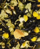 Чай черный "Липовый мед" 100 г: Купаж из классических черных индийских чаев с добавлением липы, ромашки, цедр лимона. Содержит пищевые ароматические масла.