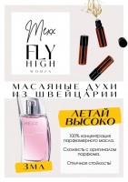 Fly High Woman / MEXX: Цвет: http://get-parfum.ru/products/fly-high-woman-mexx
Есть в наличии

"Fly High Woman- это аромат для женщин, он принадлежит к группе цветочные фруктовые.
Основные аккорды: озоновый, фруктовый, акватический, свежий, мягкий пряный, сладкий, цветочный, цитрусовый, кислый, розовый.
Верхние ноты: Арбуз, Красная смородина и Юзу; средние ноты: Сирень, Майская роза и Стефанотис; базовые ноты: Белый мускус, Кедр и Сандал.
Мекс Флай Хай- такая шампунька, сладенькая, нежненькая, окутывающая и поднимающая настроение. Фруктовый свежачок. Некоторые сравнивают этот аромат с Императрица 3. Стиль аромата тот же самый.
Аромат Мэкс Флай Хайт- для молодой девочки подростка, на весну или даже лето, освежающий аромат, романтичный, стартует арбузом. Очень симпатичный, легкий, цветочный, ягодный, повседневный, весенне- летний.
Духи женские туалетная вода— то, без чего ни один женский образ не будет завершенным. Аромат — самый чувственный и самый харизматичный женский аксессуар, который на 100% отражает характер обладательницы.Парфюм женский GET PARFUM — флакончик твоего любимого запаха: восточные пряности, нотки сладких фруктов, нежное благоухание цветов, пряная ваниль, терпкий лесной орех и много других волшебных ароматов.
Концентрированная нишевая парфюмерная вода в небольших стеклянных флакончиках по 3 мл. Самые популярные мужские и женские ароматы по мотивам известных брендов: Зеленски Ваниль, Готье Сандал, Диор Жадор, Нина Риччи, Феррагамо Мистериоса, Джо Малон Лайм и Мандарин, Манцера Коко Ваниль, Живанши Ангел и Демон, Монталь Уэдмэйзин, Барберри Лондон, Диор Пойзон Гёл, Байредо Супер Кедр, Гучи Энви и другие.
Из всего многообразия вы найдете подходящий вариант: духи сладкие фруктовые, древесные, цветочные, немного терпкие, освежающие, яркие, спокойные и мягко обволакивающие.
Парфюмерия GET PARFUM не содержит спирта. На 100% состоит из концентрированного парфюмерного масла. Масляные духи с минимальным расходом и отличной стойкостью. Это сладкие духи, стойкие духи, которые в полной мере раскрывают свой неповторимый аромат соприкасаясь с телом.
Масляные духи унисекс — хороший подарок женщинам на 8 Марта, мужчинам — на 23 февраля. Мини perfume будет подходящим презентом на день рождения для ценителей изысканных, дорогих ароматов."