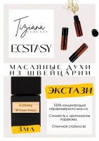 Ecstasy / Tiziana Terenzi: Цвет: http://get-parfum.ru/products/ecstasy-tiziana-terenzi
Есть в наличии

Ecstasy- это аромат для мужчин и женщин, он принадлежит к группе восточные древесные.
Основные аккорды: древесный, амбровый, фужерный, бальзамический, дымный, теплый, пряный, землистый, розовый, зеленый.
Верхние ноты: Ель, Сосна и Галька; средние ноты: Ладан, Роза, Пачули и Фиалка; базовые ноты: Амбра, Тинктура земли, Древесные ноты, Лабданум, Сандал и Бобы тонка.
Тициана Терензи Экстаз- на первый план выходит хвоя, становится слышна роза и травки-муравки. Это уже огромный теплый лес. Аромат деликатный и красивый, ничего провокационного, шедевр Terenzi.
Аромат Экстази - ярчайшее путешествие в душу «священного огня», поиски аутентичности и истинного притяжения абсолютной красоты. Это оригинальный, мистический аромат, обладающий сильным характером. Хвойные аккорды сочетаются с сердцем из ладана, пачулей, розы и фиалки.
Духи женские мужские унисекс туалетная вода— то, без чего ни один образ не будет завершенным. Аромат — самый чувственный и самый харизматичный аксессуар, который на 100% отражает характер обладателя. Парфюм GET PARFUM — флакончик твоего любимого запаха: восточные пряности, нотки сладких фруктов, нежное благоухание цветов, пряная ваниль, терпкий лесной орех и много других волшебных ароматов.
Концентрированная масляная нишевая парфюмерная вода в небольших стеклянных флакончиках по 3 мл. Самые популярные мужские и женские ароматы по мотивам известных брендов: Зеленски Ваниль, Готье Сандал, Диор Жадор, Нина Риччи, Феррагамо Мистериоса, Джо Малон Лайм и Мандарин, Манцера Коко Ваниль, Живанши Ангел и Демон, Монталь Уэдмэйзин, Барберри Лондон, Диор Пойзон Гёл, Байредо Супер Кедр, Гучи Энви и другие.
Из всего многообразия вы найдете подходящий вариант: духи сладкие фруктовые, древесные, цветочные, немного терпкие, освежающие, яркие, спокойные и мягко обволакивающие.
Парфюмерия GET PARFUM не содержит спирта. На 100% состоит из концентрированного парфюмерного масла. Масляные духи с минимальным расходом и отличной стойкостью. Это сладкие духи, стойкие духи, которые в полной мере раскрывают свой неповторимый аромат соприкасаясь с телом.
Масляные духи унисекс — хороший подарок женщинам на 8 Марта, мужчинам — на 23 февраля. Мини perfume будет подходящим презентом на день рождения для ценителей изысканных, дорогих ароматов.