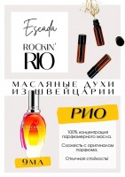 Rockin' Rio / Escada: Есть в наличии

Rockin Rio Escada- это аромат для женщин, он принадлежит к группе цветочные фруктовые.
Основные аккорды: сладкий, тропический, фруктовый, кокосовый, цитрусовый.
Верхние ноты: Ананас, Папайя и Мандарин; средние ноты: Персик и Сахарный тростник; базовые ноты: Кокос, Сандал и Мускус.
Рокин Рио Эскада- очень сладкий, тропический, яркий. Аромат веселья, радости, танцев, ярких огней. Рок Ин Рио дарит всем своим поклонницам роскошный коктейль из сочных, спелых фруктов, способный в одно мгновение наполнить оптимизмом и поднять настроение.
Духи женские туалетная вода— то, без чего ни один женский образ не будет завершенным. Аромат — самый чувственный и самый харизматичный женский аксессуар, который на 100% отражает характер обладательницы.Парфюм женский GET PARFUM — флакончик твоего любимого запаха: восточные пряности, нотки сладких фруктов, нежное благоухание цветов, пряная ваниль, терпкий лесной орех и много других волшебных ароматов.
Концентрированная нишевая парфюмерная вода в небольших стеклянных флакончиках по 3 мл. Самые популярные мужские и женские ароматы по мотивам известных брендов: Зеленски Ваниль, Готье Сандал, Диор Жадор, Нина Риччи, Феррагамо Мистериоса, Джо Малон Лайм и Мандарин, Манцера Коко Ваниль, Живанши Ангел и Демон, Монталь Уэдмэйзин, Барберри Лондон, Диор Пойзон Гёл, Байредо Супер Кедр, Гучи Энви и другие.
Из всего многообразия вы найдете подходящий вариант: духи сладкие фруктовые, древесные, цветочные, немного терпкие, освежающие, яркие, спокойные и мягко обволакивающие.
Парфюмерия GET PARFUM не содержит спирта. На 100% состоит из концентрированного парфюмерного масла. Масляные духи с минимальным расходом и отличной стойкостью. Это сладкие духи, стойкие духи, которые в полной мере раскрывают свой неповторимый аромат соприкасаясь с телом.
Масляные духи унисекс — хороший подарок женщинам на 8 Марта, мужчинам — на 23 февраля. Мини perfume будет подходящим презентом на день рождения для ценителей изысканных, дорогих ароматов.