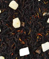 Чай черный "Айриш крим" 100 г: Состав: Купаж из классических черных индийских чаев с добавлением плодов рожкового дерева, кокосовых цукатов. Содержит пищевые ароматические масла.