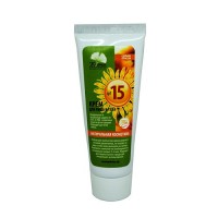 Крем солнцезащитный для лица и тела, SPF 15 Живица, 70мл: Цвет: https://4fresh.ru/products/givi0029
СОСТАВ: Вода, диоксид титана, каприлик/ каприк триглицериды, изоамил лаурат (и) изоамил кокоат*, цетеарил глюкозид (и) сорбитан оливат*, глицерин растительный, оксид цинка, силика,, арабиногалактан, бензиловый спирт (и) салициловая кислота (и) глицерин (и) сорбиновая кислота*, целлюлоза, дигидрокверцетин и тепло наших рук! *органически-сертифицированные компоненты (Ecocert, Natrue, Cosmos). Анализ состава beta Понравился Анализатор состава? Оставьте отзыв
Натуральная и безопасная защита от UVA- и UVB- солнечных лучей и фотостарения.
Подходит для всей семьи.