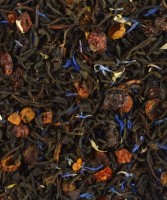 Чай черный "Изысканный бергамот" 100 г: Купаж из классических черных индийских чаев с добавлением плодов шиповника, лепестков василька, вишни. Содержит пищевые ароматические масла.