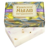 Мыло на оливковом масле "Лаванда" Мануфактура Дом природы: Цвет: https://4fresh.ru/products/domp0139
СОСТАВ: Омыленные растительные масла (оливковое, кокосовое, касторовое), вода подготовленная, масло виноградных косточек, масло ши, экстракт лаванды, эфирные масла лаванды, герани, цветки лаванды, кармин.
Серия: Мыло на оливковом масле
Тип кожи: Для всех типов кожи
Способ применения: Нанести на влажную кожу массирующими движениями. Смыть водой.
Мыло с прекрасным запахом и легким пилинговым эффектом содержит цветки лаванды, масла виноградных косточек и ши, которые придают мылу успокаивающие, расслабляющие и антибактериальные свойства. Мыло освежает и повышает эластичность кожи любого типа.