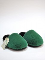 Арт 406 - Тапочки из экомеха зеленые: 