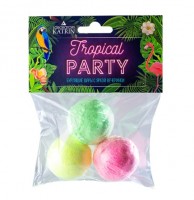 Бурлящие шары для ванн TROPICAL PANTY 3*40г: Цвет: https://xn----7sbbavpdoccqvc6br3o.xn--p1ai/index.php/соли,шипучие-бомбочки-для-ванн/бурлящие-шары-для-ванн-tropical-panty-3-40г-detail
Набор "Tropical party" специально для тебя! 3 бурлящих неоновых шарика, желтый, зеленый и розовый, которые не вредят коже и ванне, с яркой вечеринки, чтобы продлить это настроение до конца дня, просто опусти один или несколько шариков в воду и наслаждайся этим цветным, ароматным и ярким принятием ванны. Опустите шар в ванну, наполненную водой (t 36-38 градусов), и дайте ему полностью растовриться. Принимайте ванну 15-20 минут.