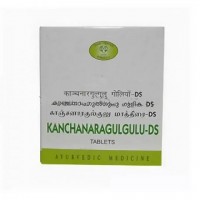 Канчанар Гуггул ДС AVN , Kanchanara Gulgulu DS 100 таб - для лимфатической системы: для профилактики и лечения любых новообразований (опухолей), при задержки жидкости в органах и отеках

Канчанара Гуггул – мощнейший аюрведический препарат, используемый для профилактики и лечения любых новообразований (опухолей), при задержки жидкости в органах и отеках, при заболеваниях, связанных с лимфатической, репродуктивной и выделительной системами, проблемах кровообращения, кожных заболеваниях. Препарат оказывает противовоспалительное, лимфатическое, противоопухолевое, мочегонное, общеукрепляющее и противоотечное действие, способствует выводу накопившихся в организме токсинов, понижает холестерин, балансирует работу трех дош.  Показания к применению Новообразования (опухоли).  Канчанара Гуггул используется для профилактики и лечения любых новообразований (опухолей), различных видов грыжи, оказывает позитивный эффект при онкологических заболеваниях. Щитовидная железа.  Канчанара Гуггул рекомендуется для профилактики и лечения заболеваний щитовидной железы. Препарат регулирует продукцию гормона тироксина – повышает при недостатке и понижает при переизбытке. Устраняет припухлости на шее. Лимфа.  Канчанара Гуггул применятся в комплексной терапии болезни Ходжкина, лимфаденита (острое воспаление лимфатических узлов), туберкулеза лимфатических узлов, цервикального аденита (поражение лимфатических узлов в области шеи).  Канчанара Гуггул очищает лимфатическую систему, способствуя выводу накопившихся в ней токсинов, оказывает стимулирующее действие на движение лимфы. Рекомендуется при болях, отеках или увеличении лимфатических узлов.  Гинекология. Канчанара Гуггул рекомендуется для профилактики и лечения многих гинекологических заболеваний, особенно синдрома поликистозных яичников, эндометриоза, фиброиды, вагинальных выделениях. Кожа.  Канчанара Гуггул оказывает мощных очищающий эффект на весь организм и может быть использован в комплексной терапии для лечения и профилактики различных кожных заболеваний, фурункулов, язв, гнойничков. Ожирение.  Канчанара Гуггул рекомендуется использовать как сопутствующий препарат в программах регулирования веса и при ожирении для людей Кафа типа с повышенным уровнем холестерина, отечностью или застоях в лимфатической системе. Назначение - гипотиреоз; - синдром поликистозных яичников; - липома; - ожирение; - доброкачественные опухоли, новообразования; - злокачественные опухоли; - киста; - поликистоз почек; - киста печени; -зоб; - нарывы; - фистула. Основной состав: кора дерева баухиния пестрая, трифала (амла, бибхитаки, харитаки), трикату (черный перец, длинный перец пиппали, имбирь), кора дерева кратевы (варун), зеленый кардамон, коричник цейлонский кора и листья, индийский лавр, шудха гуггул (очищенный экстракт смолы дерева Коммифора мукул), топленое масло гхи, касторовое масло.  Противопоказания: Индивидуальная непереносимость отдельных компонентов препарата. Не рекомендуется принимать препарат без предварительной консультации с лечащим врачом во время беременности и кормления грудью. Дозировка: 1-2 таблетки два раза в день, за час до или через час после приема пищи, запивая теплой водой. Внимание! Предоставленная информация не должна быть расценена в качестве замены профессионального медицинского назначения. Пожалуйста, воздержитесь от использования данной информации для самостоятельной диагностики или лечения без дополнительной консультации с лечащим врачом.