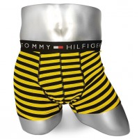 Мужские боксеры Tommy Hilfiger желтые в черную полоску T17: 