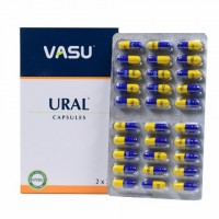 Урал, капсулы для выведения камней из почек (2 x 30 кап), Ural Capsule, произв. Vasu: для выведения камней из почек и профилактики рецидивов

Урал (Ural) – эффективное аюрведическое средство для выведения камней из почек и профилактики рецидивов камнеобразования. Обладает спазмолитическим действием, благодаря чему уменьшает дискомфорт, возникающий во время прохождения камней по мочевым путям. Препарат оказывает антисептическое действие, предотвращает развития воспалительных процессов в почках. Эффективно растворяет и выводит камни, препятствует их повторному образованию Основная информация: натуральный продукт идеальное сочетание литолитиков и диуретиков выводит камни из почек снижает вероятность рецидива почечных камней Показания к применению:  мочекаменная болезнь Противопоказания: индивидуальная непереносимость отдельных компонентов при беременности и в период лактации рекомендуется проконсультироваться с врачом  Активнодействующие компоненты: Пунарнава (Punarnava) – мочегонное средство, нормализует работу почек, эффективно при заболевании почек, нефрите, цистите, камнях в почках. Гокшура (Gokshur) – обладает противовоспалительными и мочегонными свойствами, способствует растворению и выведению камней. Бадан (Pashanbhed) – обладает антимикробными, желчегонным, противовоспалительными и диуретическими свойствами. Варун (Varun) – эффективное средство для очищения и профилактики заболеваний почек и мочевыводящих путей. Инструкция по применению: Принимать по 1-2 капсулы 2-3 раза в день. Рекомендуется предварительная консультация с врачом. Состав: Каждая капсула содержит:  Пунарнава (Punarnava) – 56, 25 мг, Гокшура (Gokshur) – 50 мг, Бадан (Pashanbhed) – 50 мг, Варун (Varun) – 45 мг, Долихос (Kulatth) – 45 мг, Апамарга (Apamarg) – 15 мг, Шиладжит (shuddh shiljit) – 50 мг, Касис бхасма (Кasis bhasm) – 25 мг, Наполнитель (Excipients) – Q.S. 