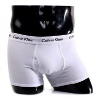 Трусы Calvin Klein 365 белые с белой резинкой A036: 