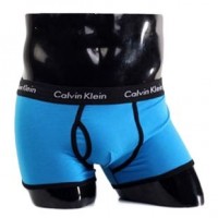 Трусы Calvin Klein 365 синие с черной резинкой A039: 