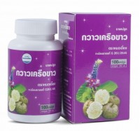 Kongkaherb Pueraria Mirifica – для женщин для роста груди, подтягивают ее мышцы, 100 капсул: Пуэрария содержит фитоэстрогены в большом количестве.

Капсулы Пуэрария Мирифика для женского здоровья Тайские натуральные травяные капсулы, способствующие улучшению общего состояния женского организма, "омоложению изнутри". Капсулы содержат основной ингредиент – прямой экстракт клубневого корня Пуэрарии Мирифики. Это растение, растущее на севере и северо-востоке Таиланда и Мьянмы. Самое ценное в этом растении – это корневой клубень, который издавна используют в традиционной тайской медицине, как омолаживающее средство для женщин. Пуэрария помогает: замедлить процессы старения (уменьшить морщины, разгладит, морщины и улучшить состояние кожи лица); улучшить качество волос, ногтей, ресниц; замедлить проявление седых волос; улучшить четкость зрения (снятие таких симптомов, как синдром сухого глаза, покраснения, тоннельный синдром); нормализовать менструальный цикл; улучшить состояние при климаксе. Помогает уменьшить перепады температуры тела и снять нервозность и напряженность; способствует увеличению груди (благодаря содержанию мироэстрола); уменьшает угревые высыпания, помогает с пост-акне, благодаря положительному воздействию на гормональный фон. Пуэрария содержит фитоэстрогены в большом количестве. Доказано, что фитоэстрогены успешно применяют при лечении андрогенной алопеции, акне, жирной себореи. Также рекомендуется добавлять в рацион слабые фитоэстрогены в качестве профилактики рака предстательный железы в зрелом и пожилом возрасте. Также Пуэрария содержит изофлавоны , которые, как известно, рекомендованы к применению женщинам для профилактики онкологических заболеваний. Благодаря содержанию Генистеина в клубнях Пуэрарии, капсулы помогают улучшить пищеварительный тракт, нормализовать стул и уменьшить газообразование. Форма выпуска: капсулы с оболочкой. В 1 упаковке 100 капсул. Способ применения: принимайте 2 капсулы 3 раза в день. Настоятельно рекомендуем применять таблетки ежедневно в одно и то же время. Правильный и системный подход к приему витаминов способствует лучшей усваиваемости дозировки витаминов. Также рекомендуем запивать витамины только водой комнатной температуры. Рекомендация по применению тайских витаминов: Начинайте принимать витамины постепенно: 1 и 2 день – 2 капсулы 1 раз в день. 3 и 4 день – 2 капсулы 2 раза в день. С 5 дня – принимайте по инструкции 2 капсулы 3 раза в день. Правильный и системный ввод витаминов способствует лучшей усвояемости со стороны организма. Плавный и правильный подход к вводу витаминов в ваш рацион улучшит действие витаминов. Перед применением проконсультируйтесь с врачом. Не рекомендуется (только при консультации лечащего врача) принимать: при подростковом возрасте (до 18 лет), при беременности и лактации, при послеоперационном периоде, при острых и хронических заболеваниях. Состав: экстракт клубневого корня Пуэрарии Мирифики 350 мг.